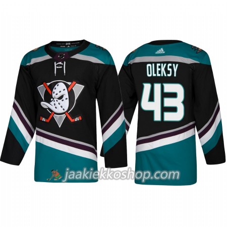Miehille NHL Anaheim Ducks Pelipaita Steve Oleksy 43 Adidas Alternate 2018-19 Authentic